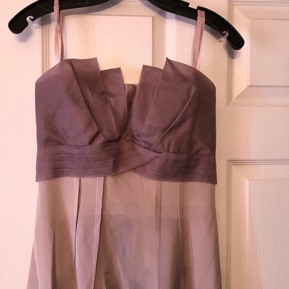 Runway collection BCBG color block silk dress 4 - Picture 3 of 16